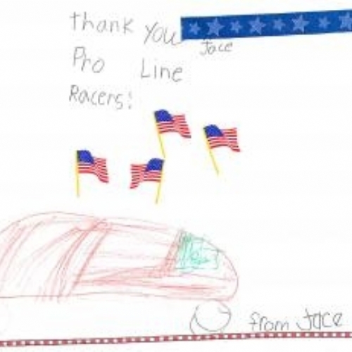 A drawing from a special little boy in New Sharon!! We Miss you Jace!!